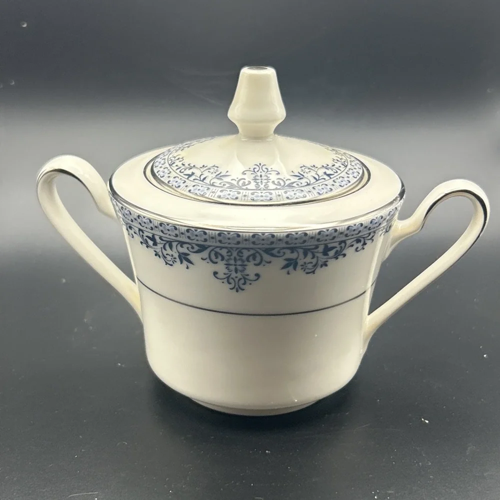 Vintage Noritake China Charleston 7148 Creamer Pitcher & Covered Sugar Bowl Set